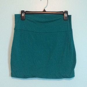 Teal body con mini skirt